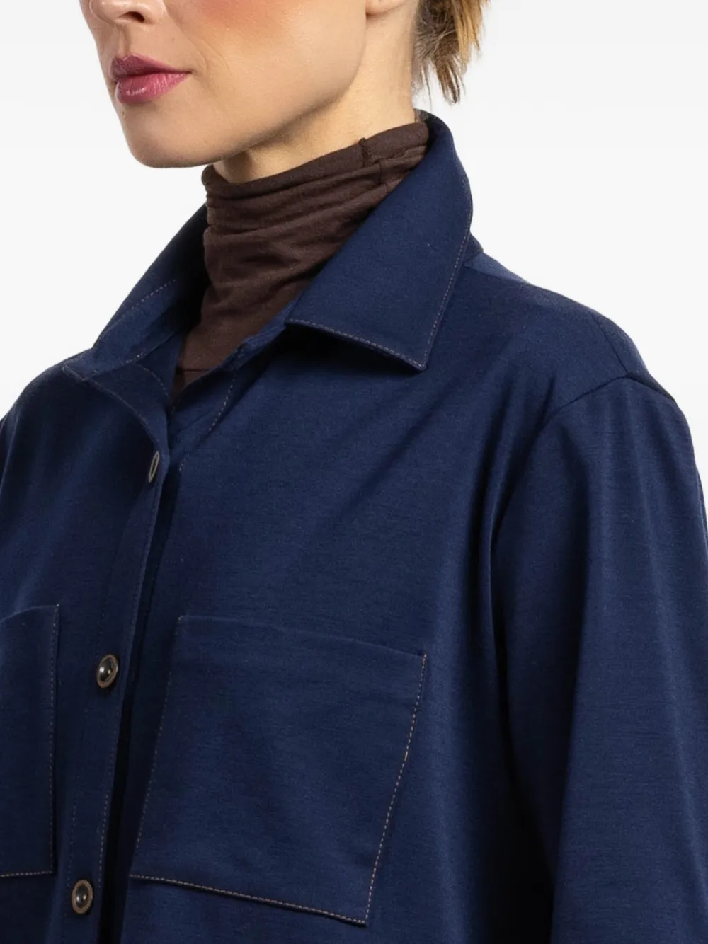 Peter Cohen Shirt met lange mouwen Blauw