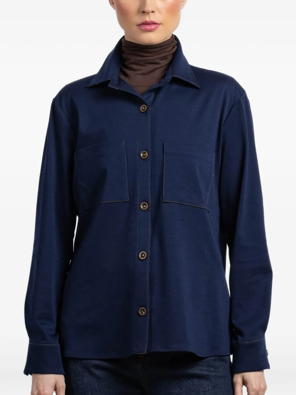 Peter Cohen long-sleeve shirt - Blu