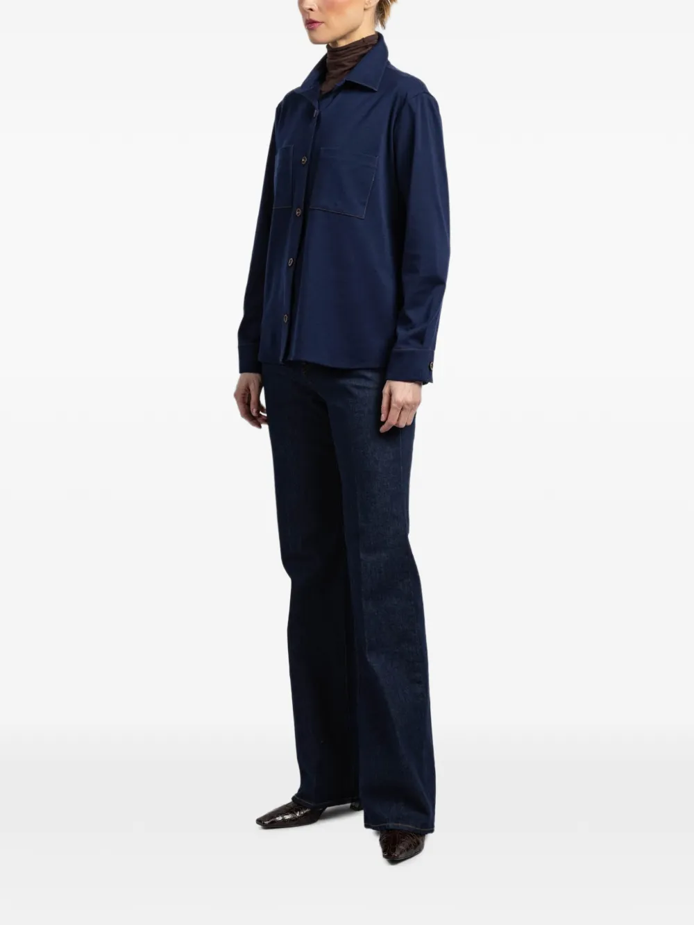Peter Cohen Shirt met lange mouwen Blauw