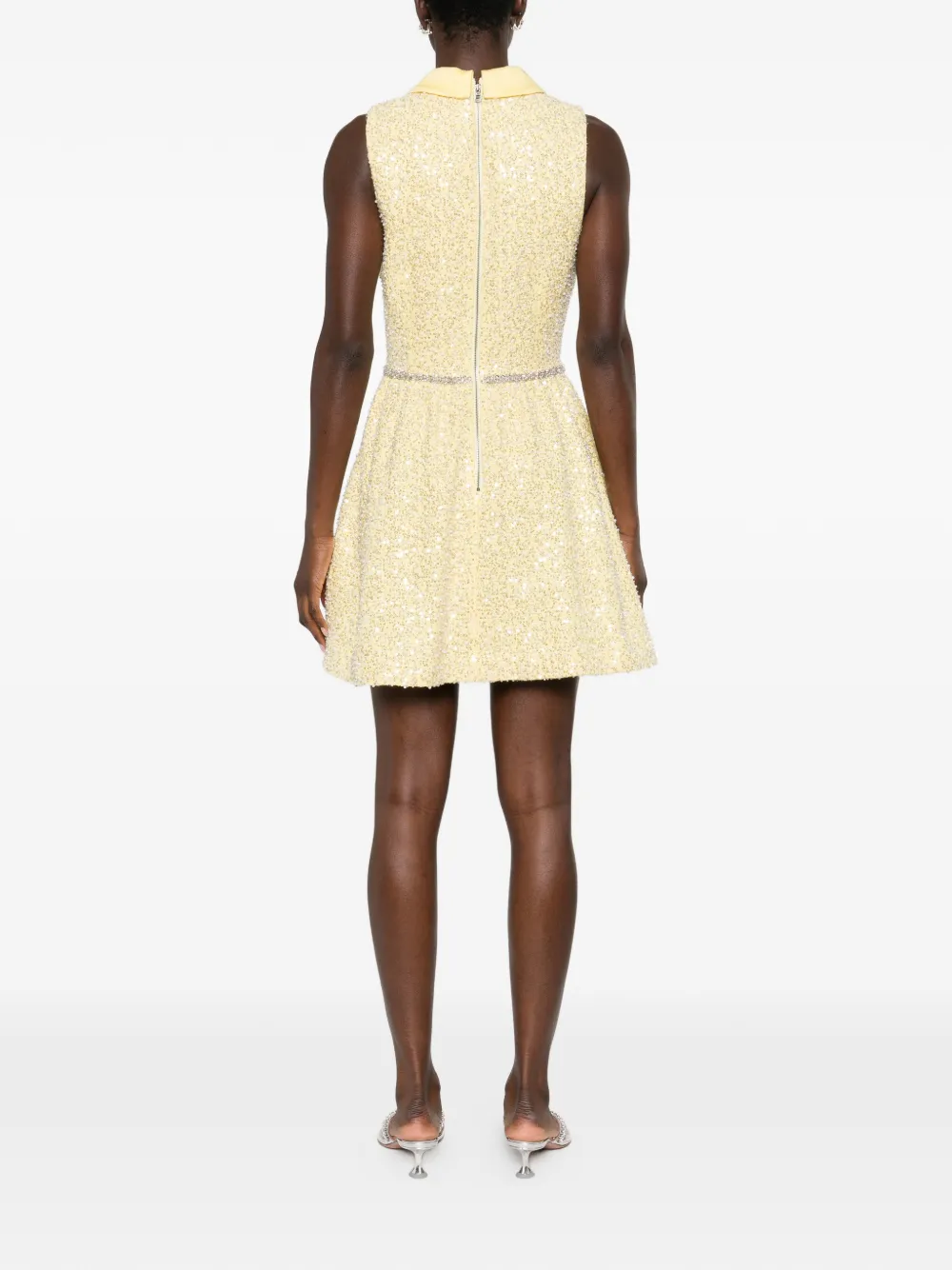 Embellished Flared Mini Dress