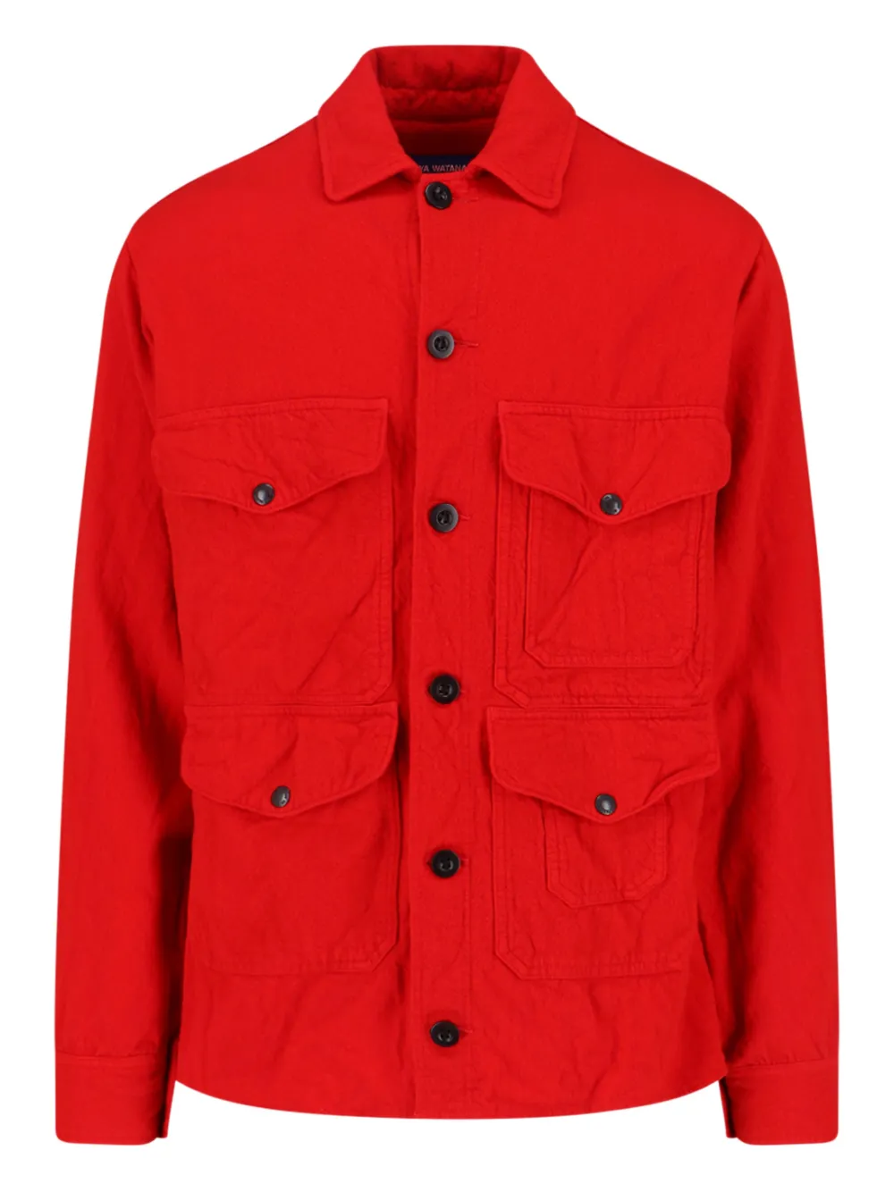 Junya Watanabe front-pocket buttoned shirt jacket | Red | Image 1