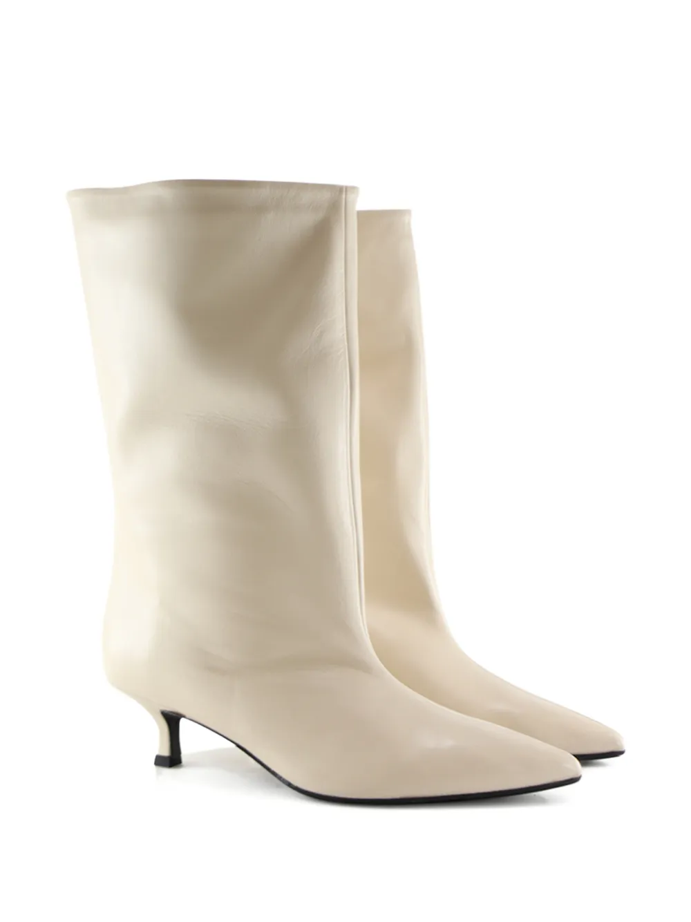 Notabene 40mm Greer Pointed-toe Boots In Neutral