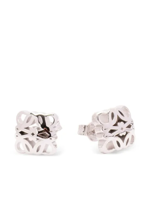 LOEWE Anagram sterling silver stud earrings