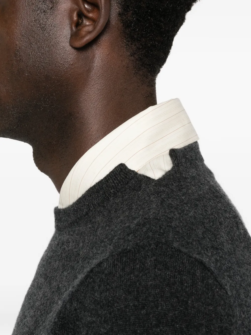 extreme cashmere Trui met ronde hals Grijs