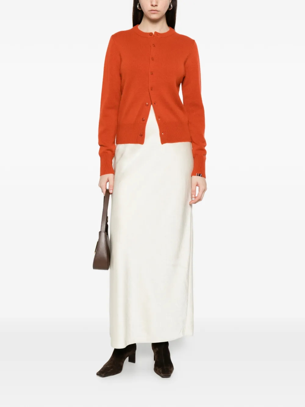 extreme cashmere Vest met knopen Oranje