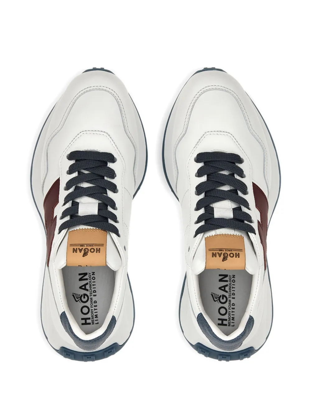 Hogan H641 50mm sneakers met H-patch Wit