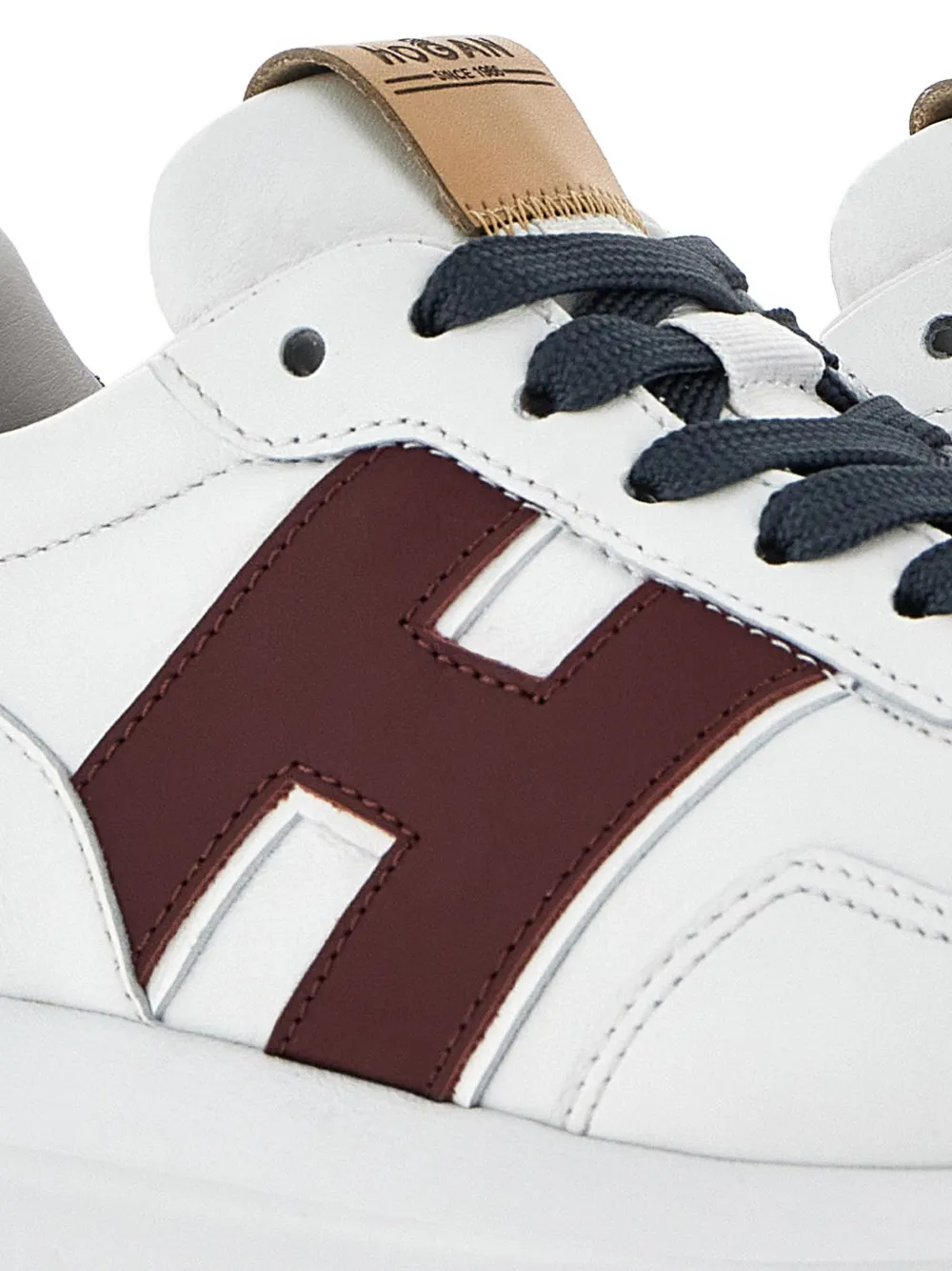 Hogan H641 50mm sneakers met H-patch Wit