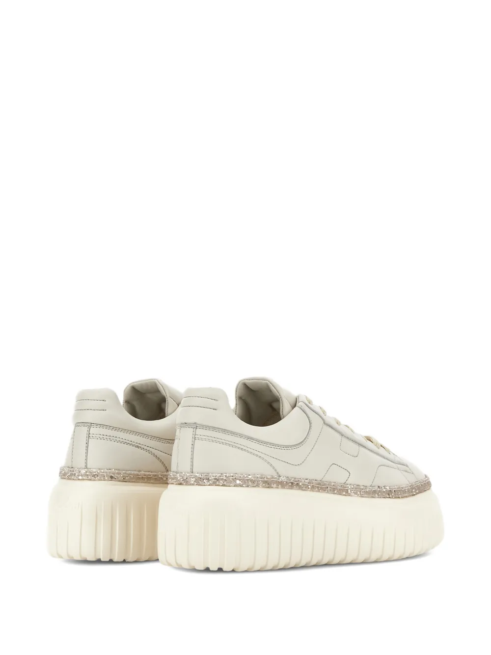 Hogan Sneakers met glitter Beige