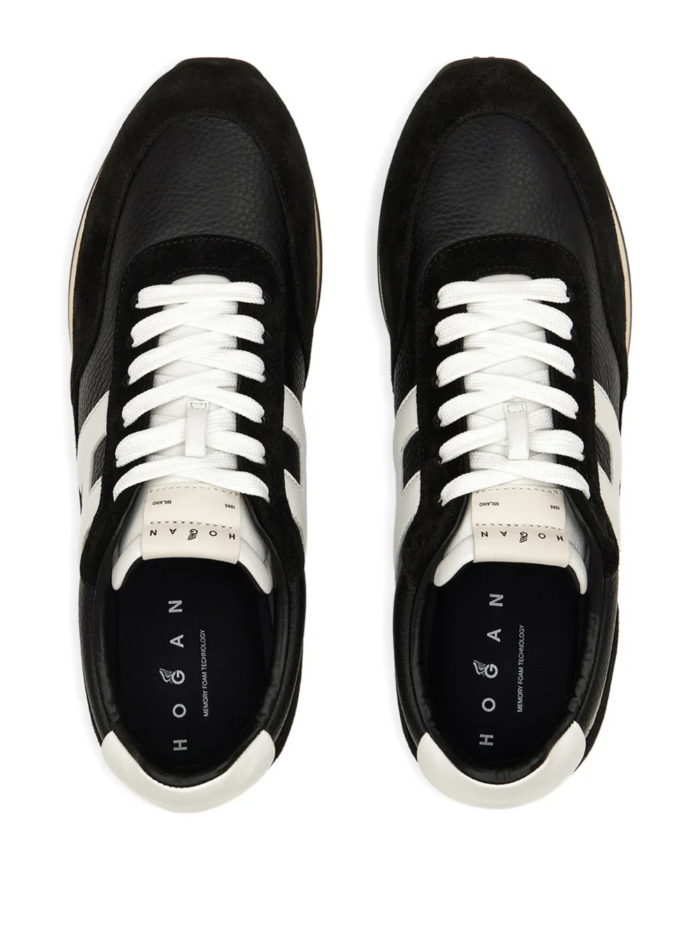 Hogan H699 sneakers met logopatch Zwart