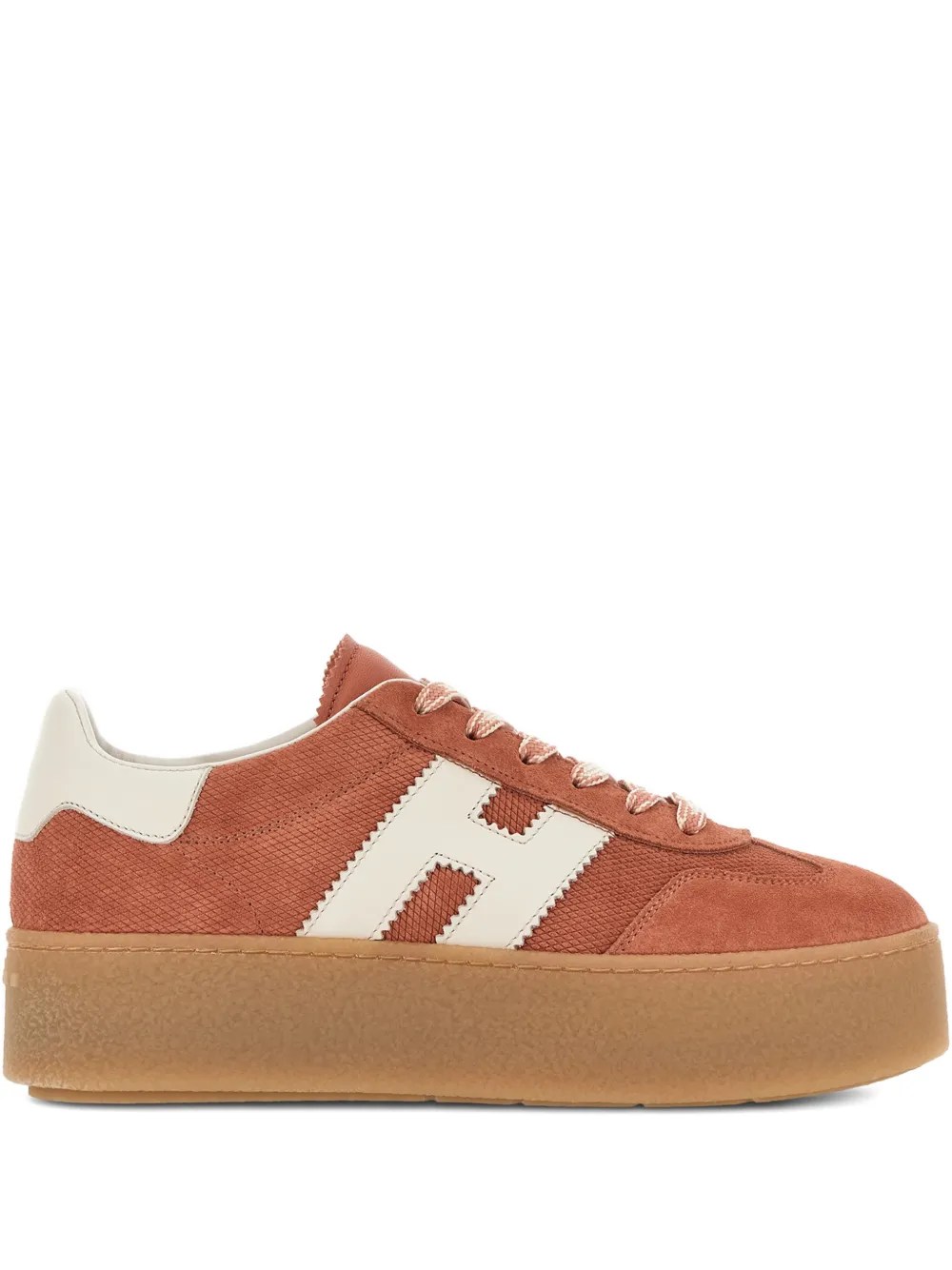 Hogan H698 sneakers met plateauzool Oranje