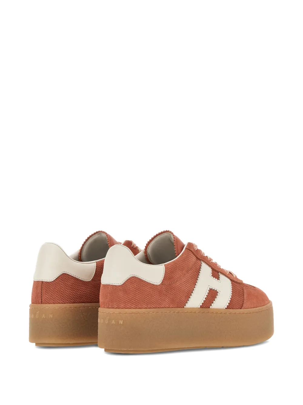 Hogan H698 sneakers met plateauzool Oranje