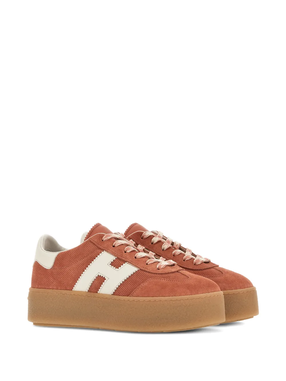 Hogan H698 sneakers met plateauzool Oranje