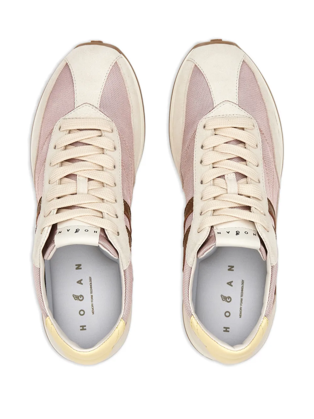 Hogan H699 sneakers met veters Beige