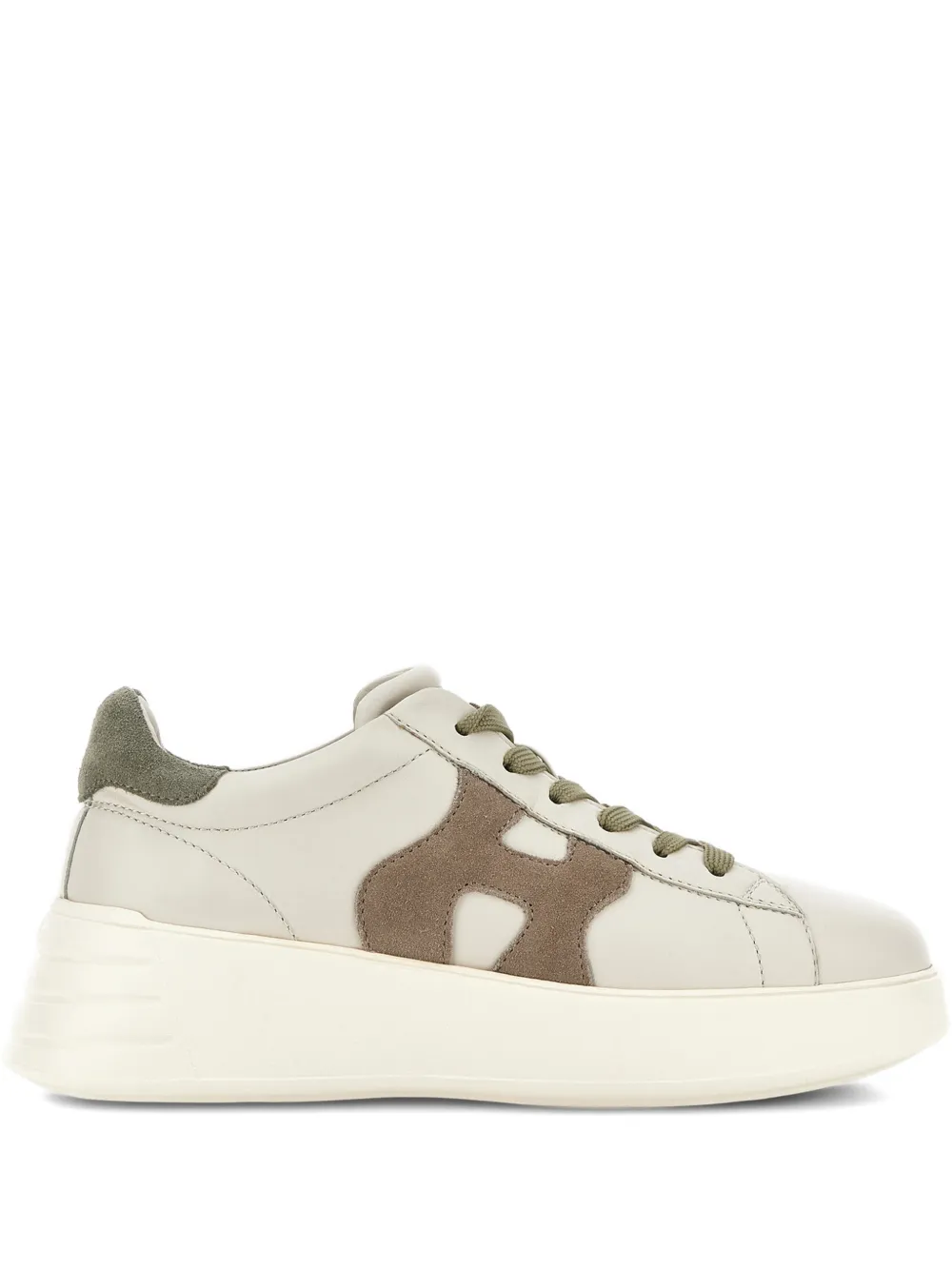 Hogan Rebel leren sneakers Beige