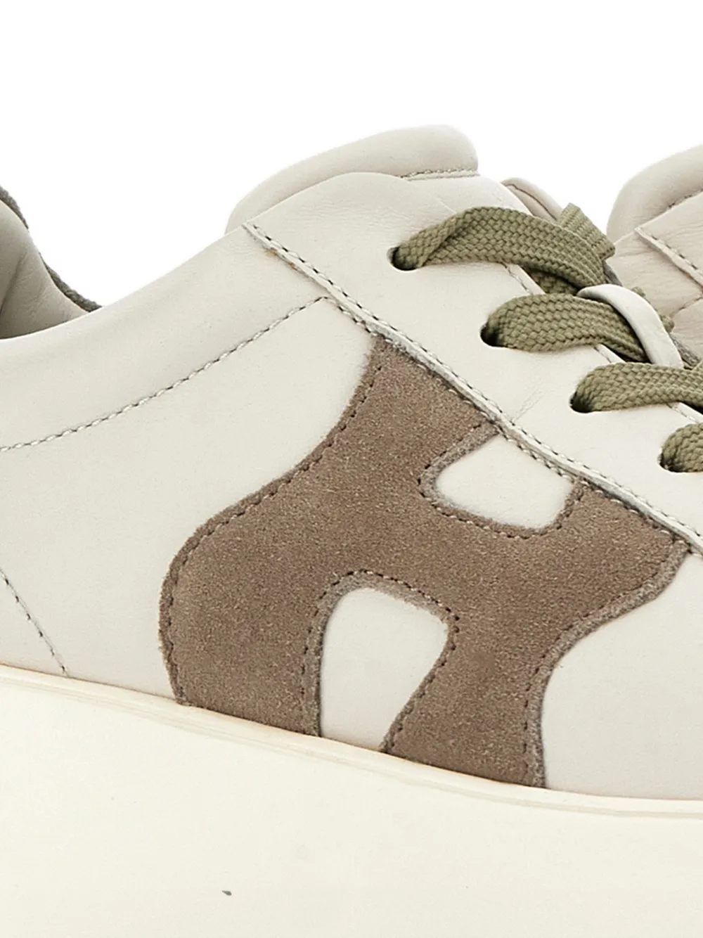 Hogan Rebel leren sneakers Beige