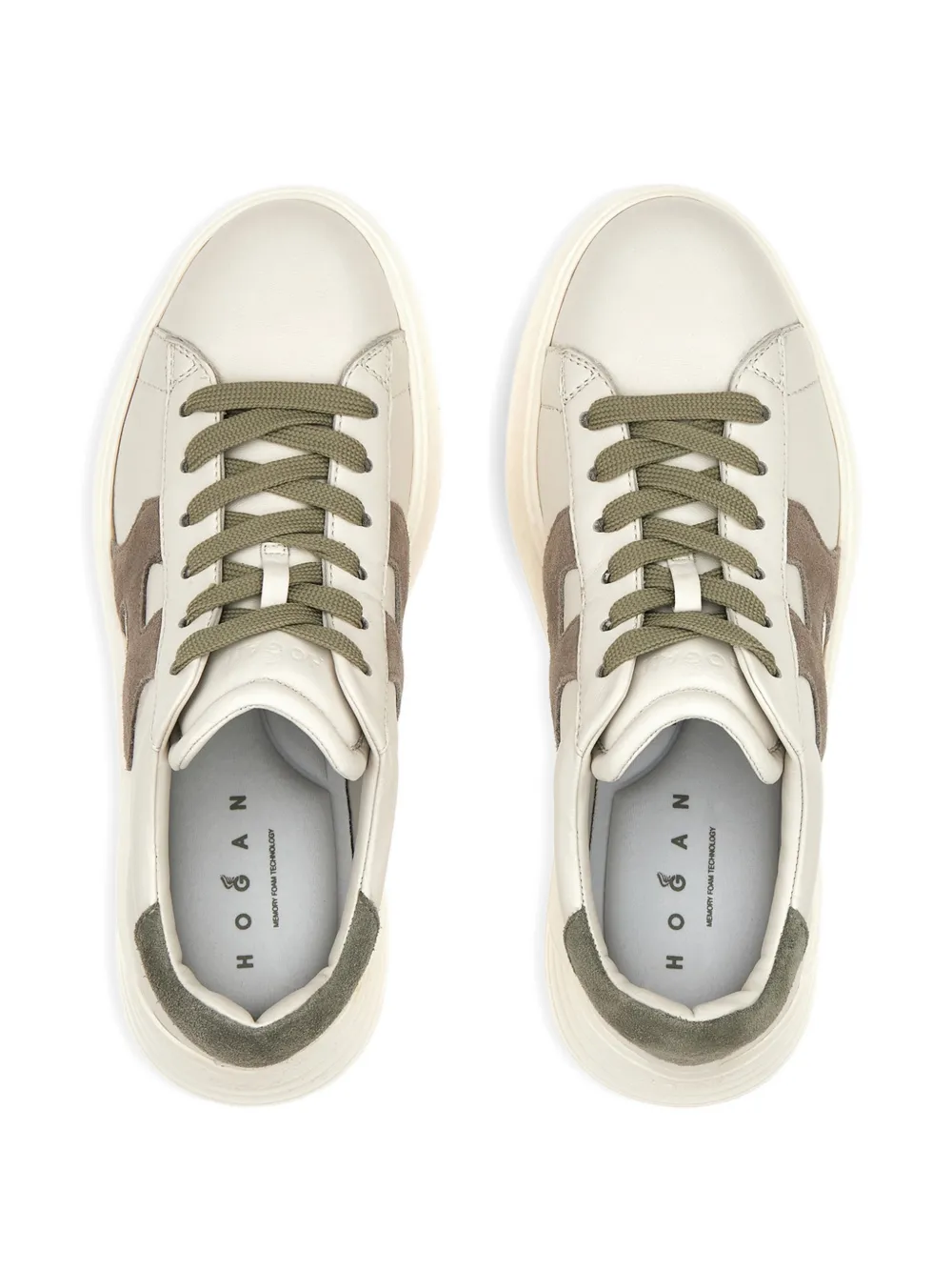 Hogan Rebel leren sneakers Beige