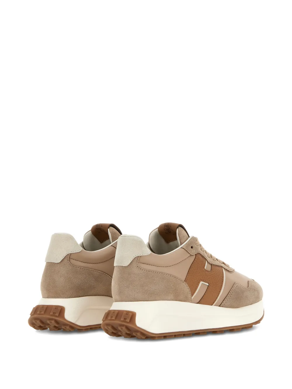 Hogan H641 leren sneakers Beige