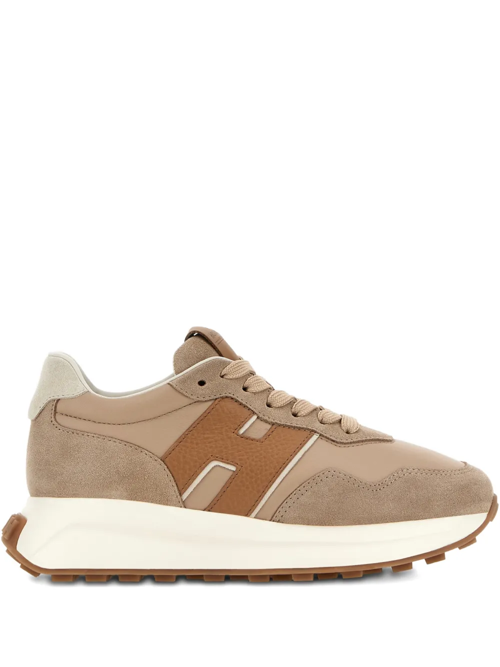 Hogan H641 leren sneakers Beige