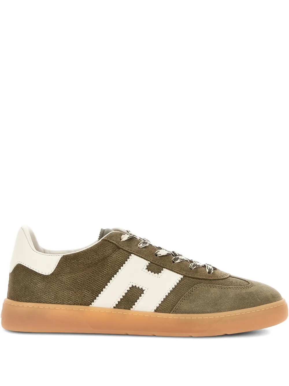 Hogan Cool suede logo-appliqué low-top sneakers - Verde