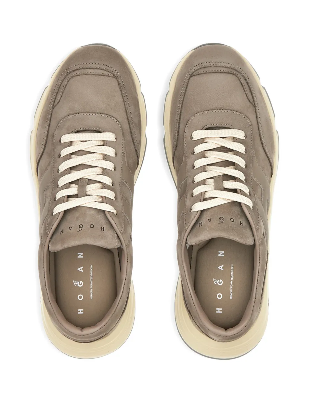 Hogan Hyperlight sneakers met logopatch Bruin