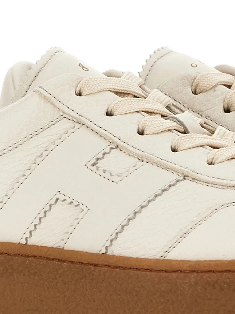 Hogan H698 sneakers met plateauzool Beige