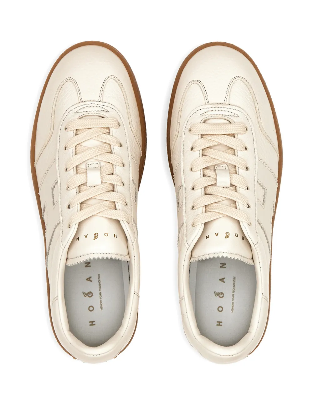 Hogan H698 sneakers met plateauzool Beige
