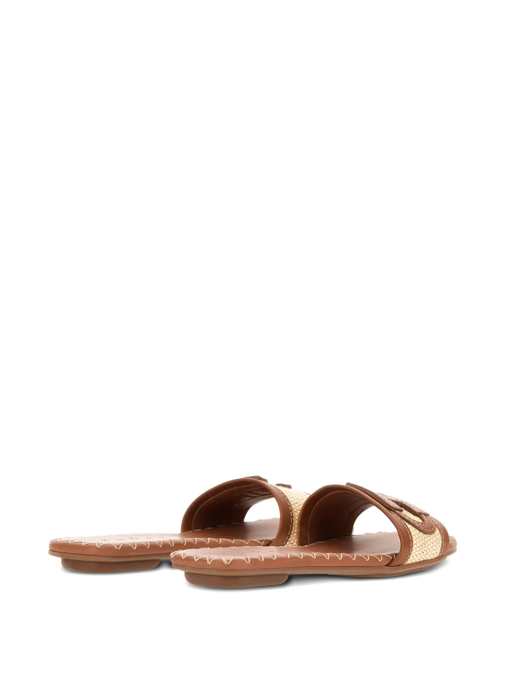 Hogan Geweven sandalen met logodetail Bruin