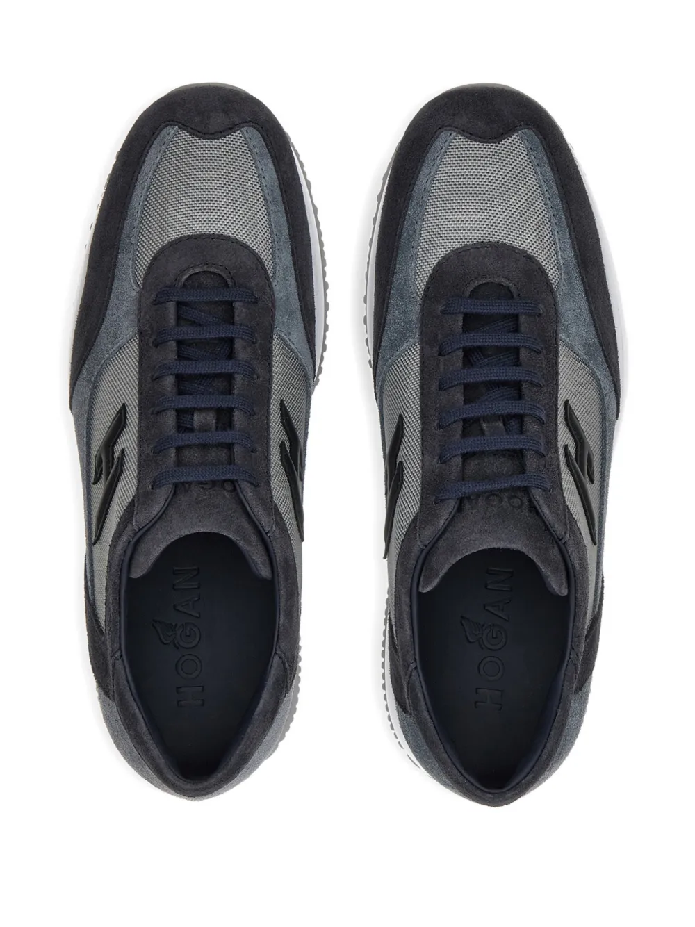 Hogan Interactive sneakers met logopatch Grijs