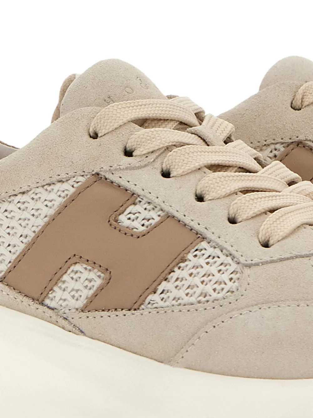 Hogan H696 leren chunky Runner sneakers Beige
