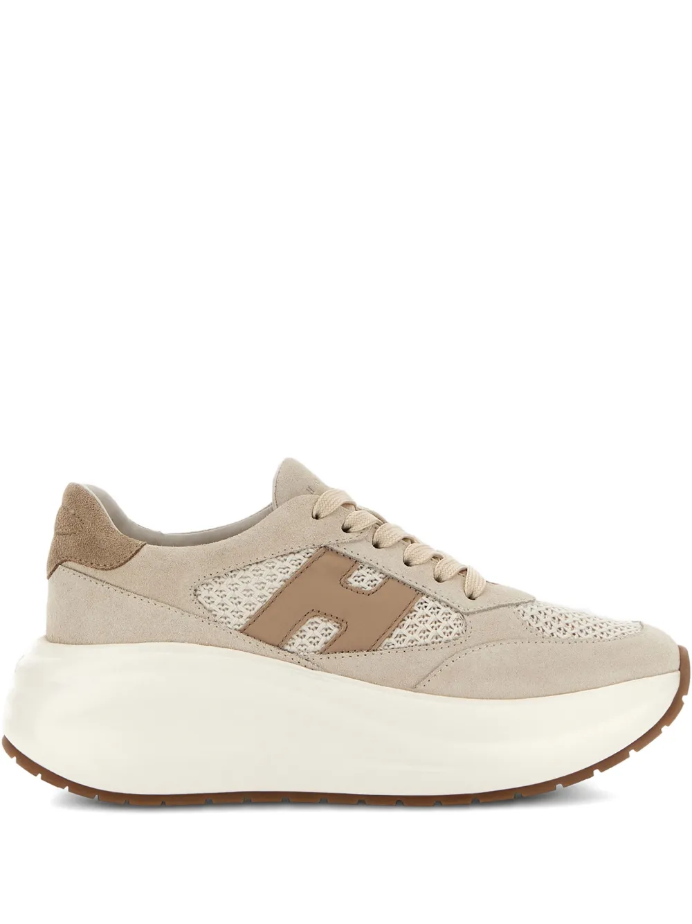 Hogan H696 leren chunky Runner sneakers Beige