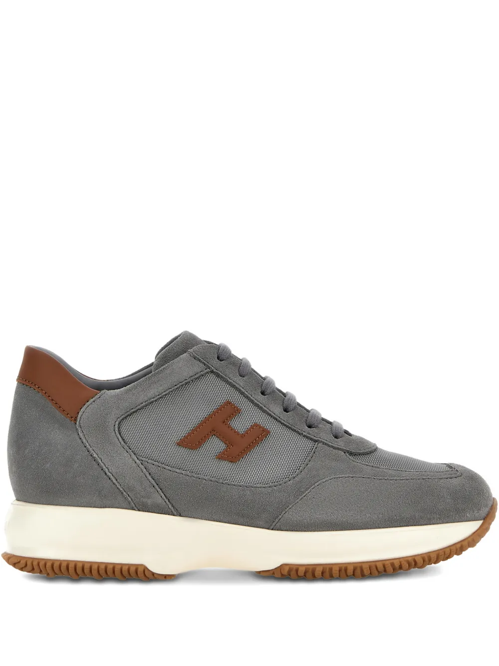 Hogan Interactive Logo-detail Sneakers In Gray