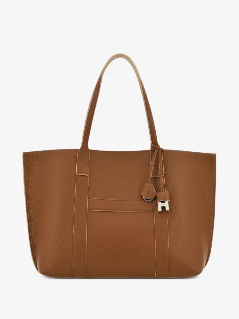 Hogan hanging accent script tote bag