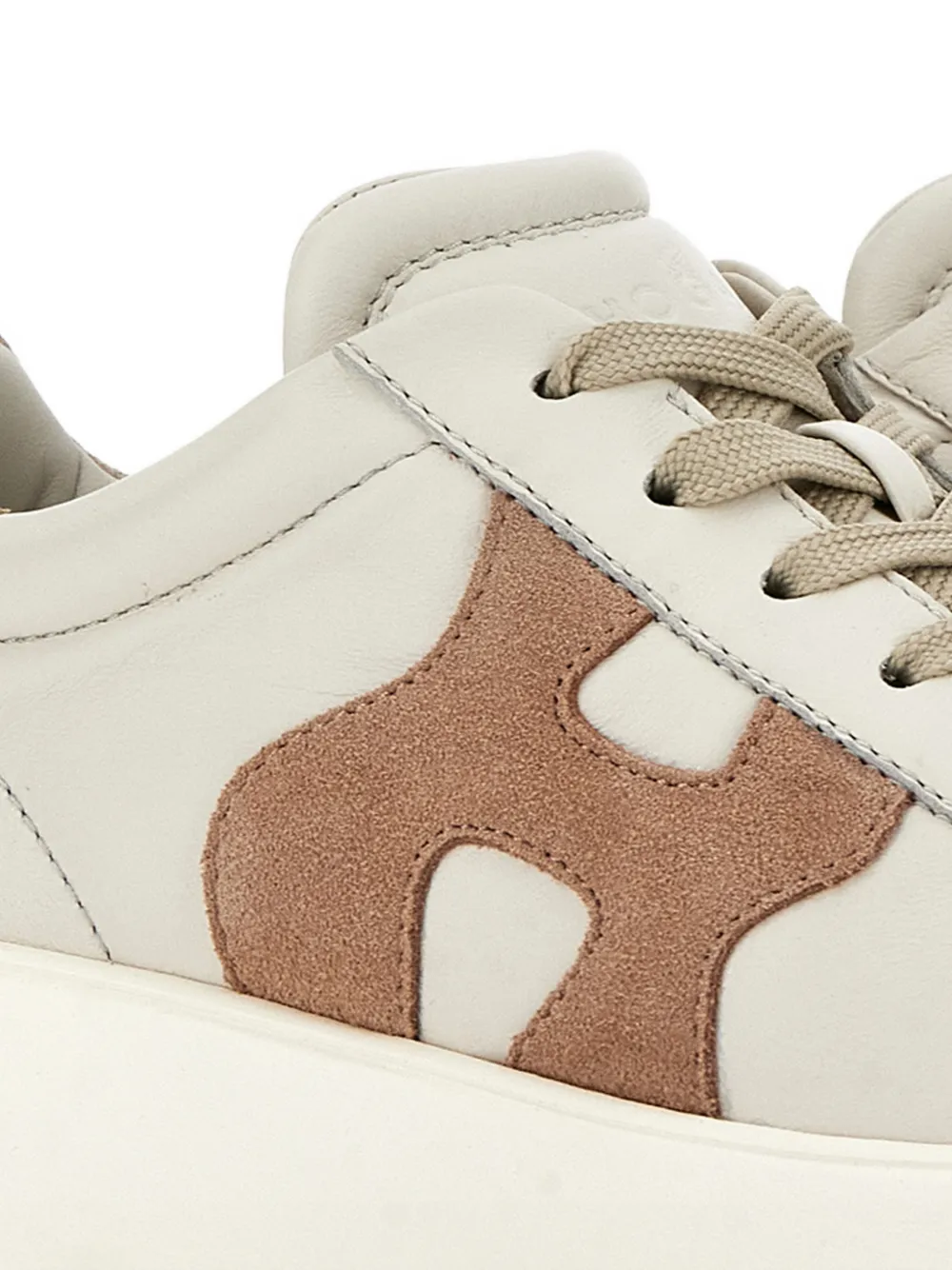 Hogan Rebel sneakers met logo-applicatie Beige