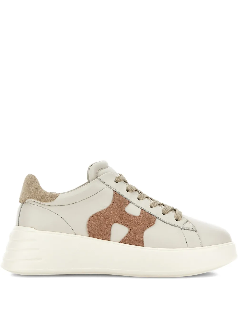 Hogan Rebel sneakers met logo-applicatie Beige