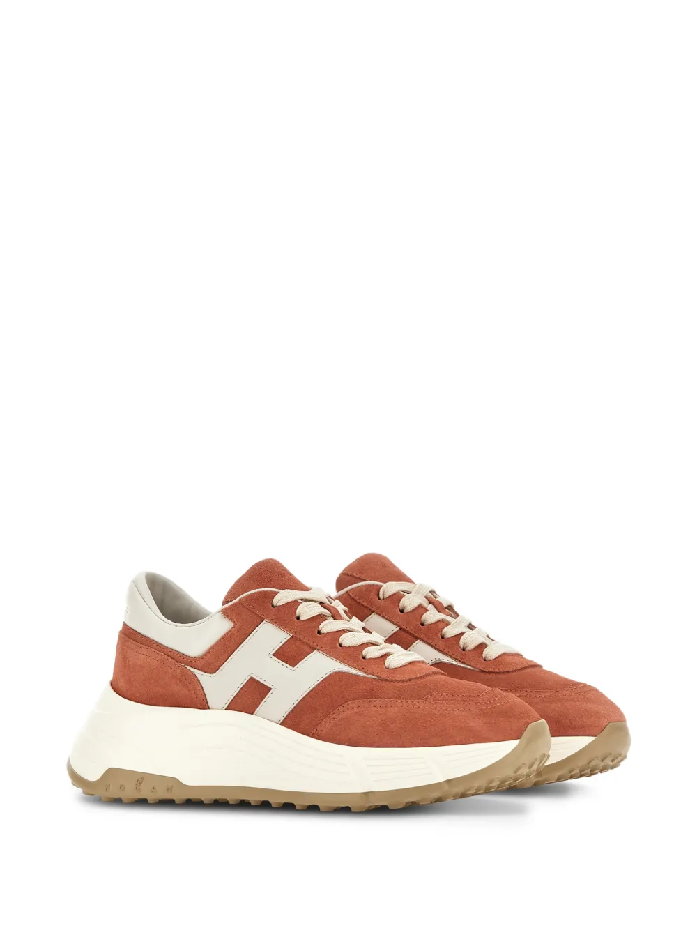 Hogan Hi-Fi suède sneakers Bruin