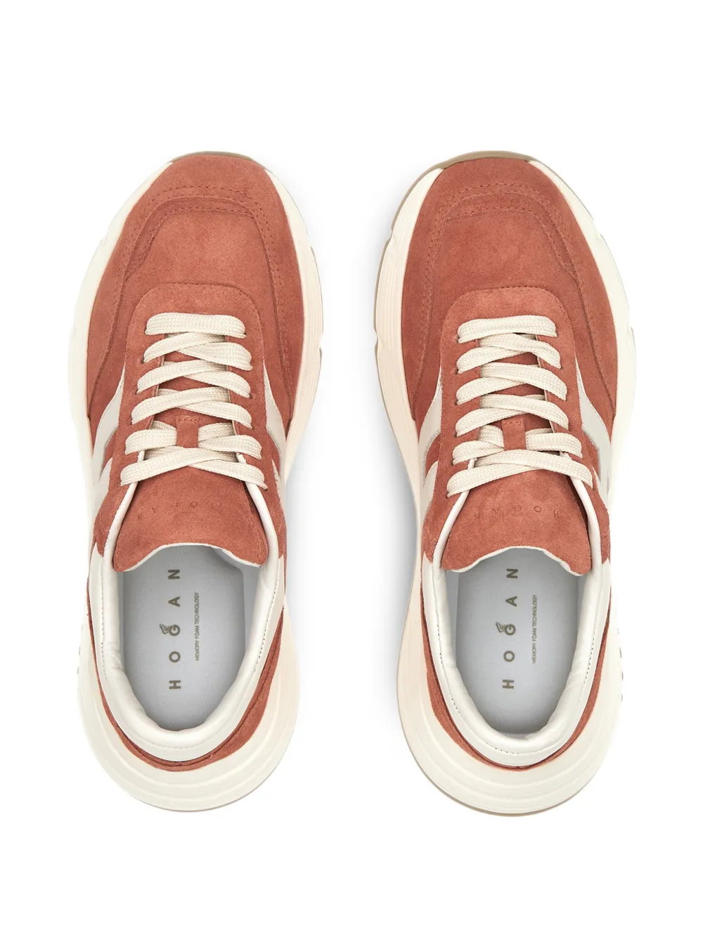 Hogan Hi-Fi suède sneakers Bruin