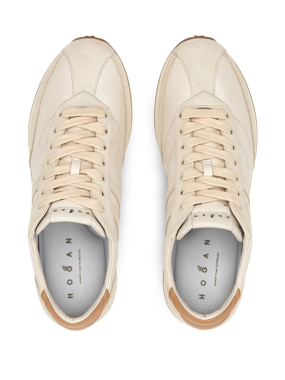 Hogan H699 sneakers met veters Beige