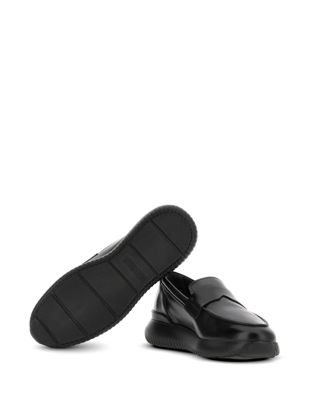 Hogan cube platform loafers Zwart