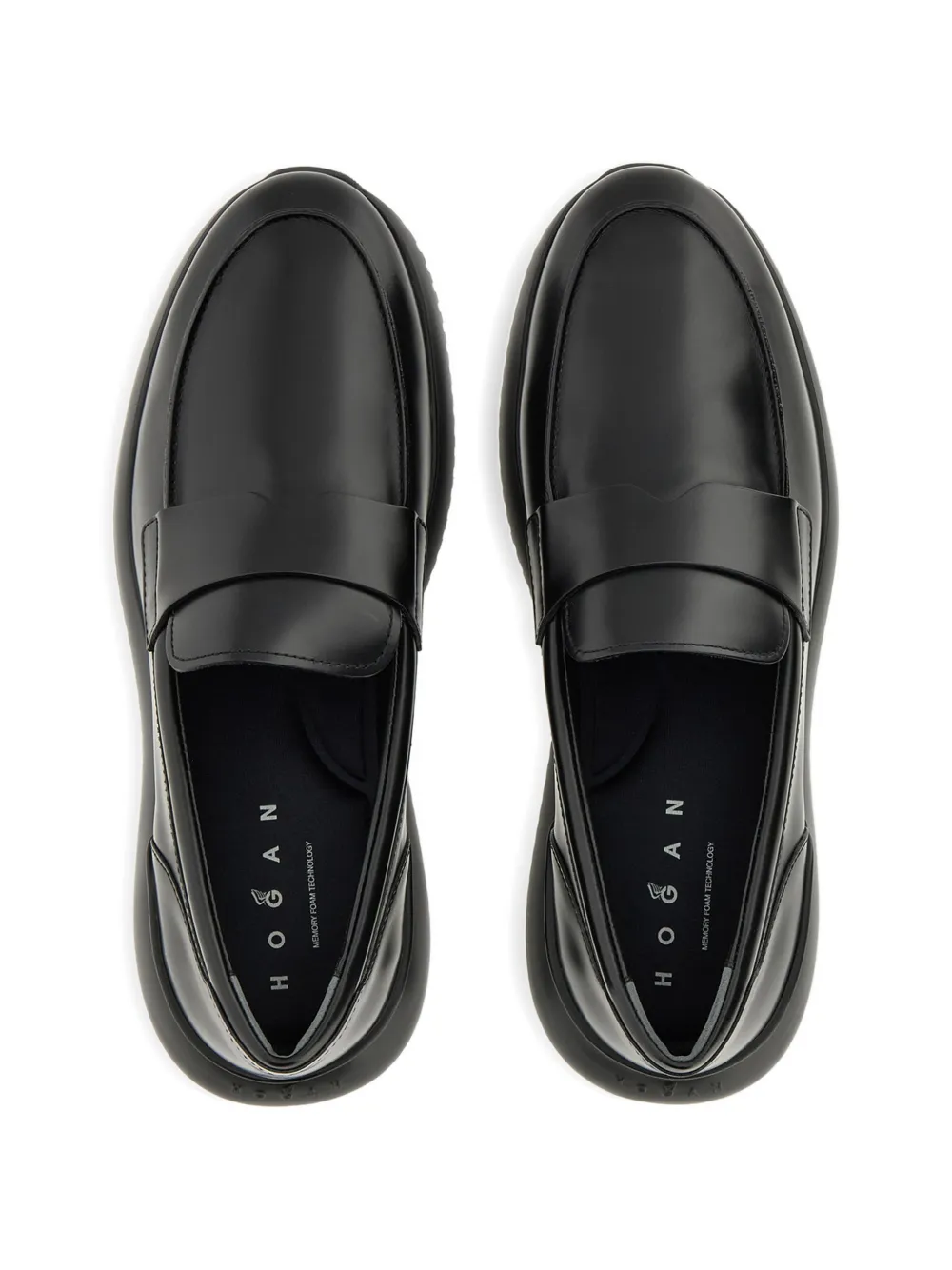 Hogan cube platform loafers Zwart