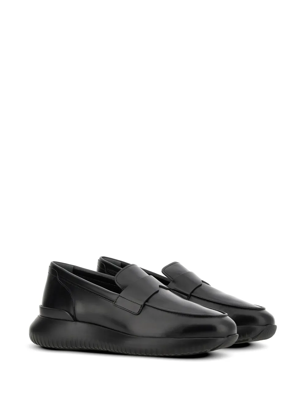 Hogan cube platform loafers Zwart