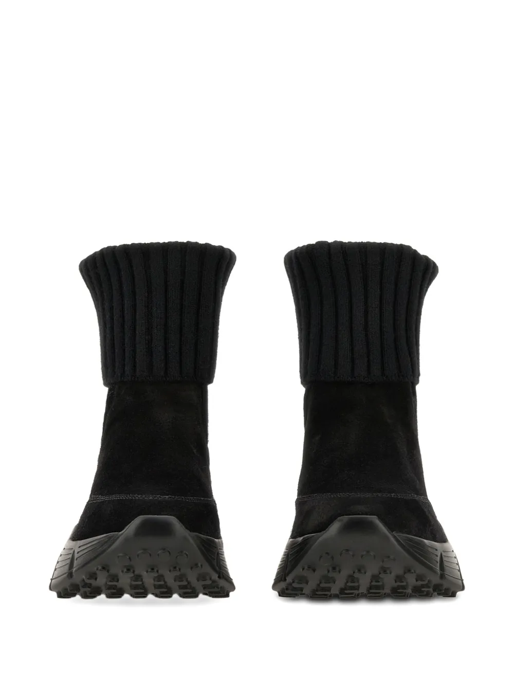 Hogan 65mm H669 Ribbed Chelsea Boots In Black