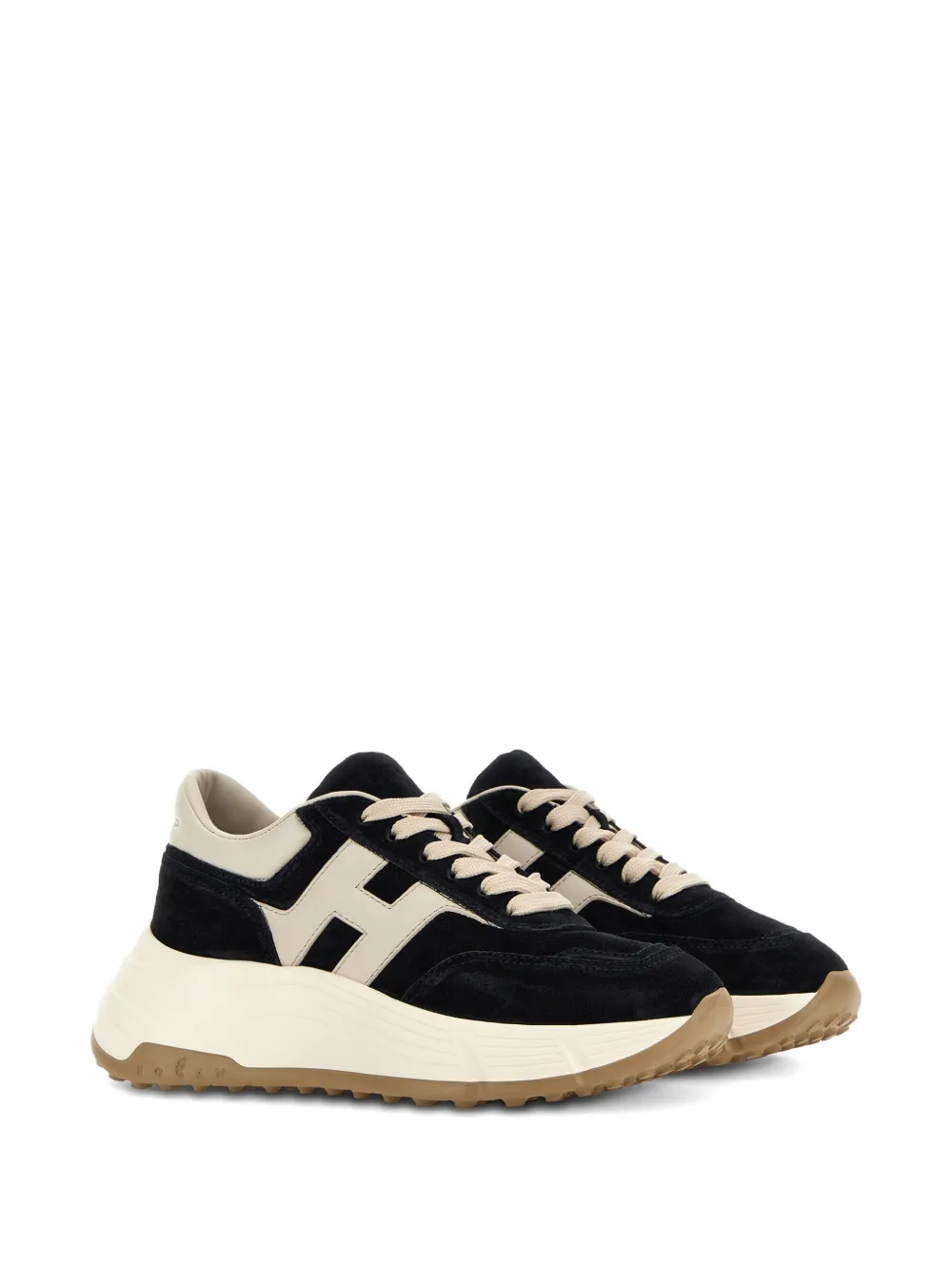 Hogan Hi-Fi leather sneakers - Zwart