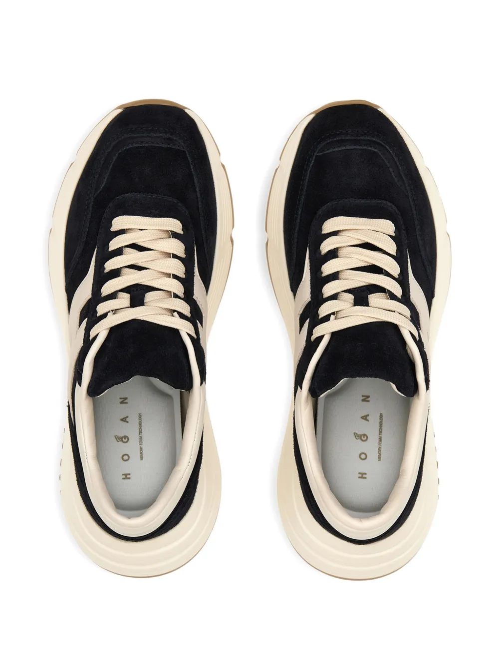 Hogan Hi-Fi leren sneakers Zwart