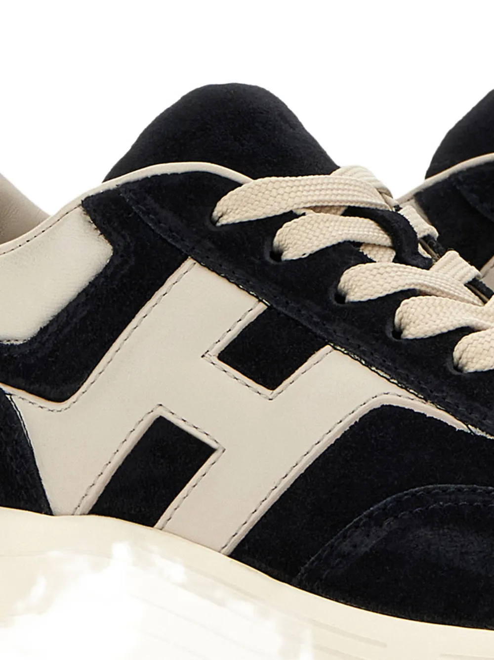 Hogan Hi-Fi leren sneakers Zwart