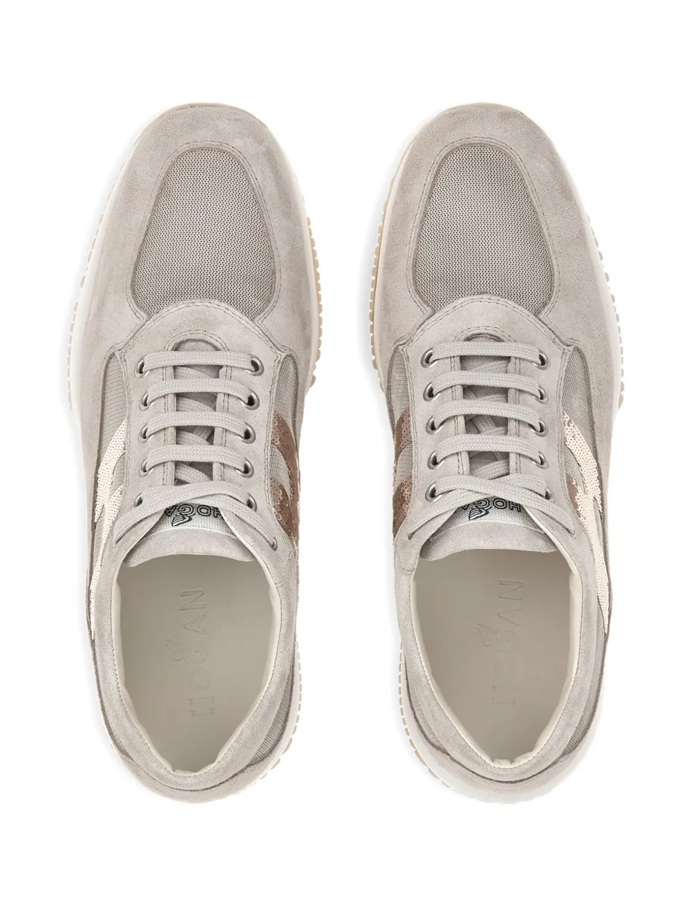 Hogan Interactive sneakers met pailletten Grijs