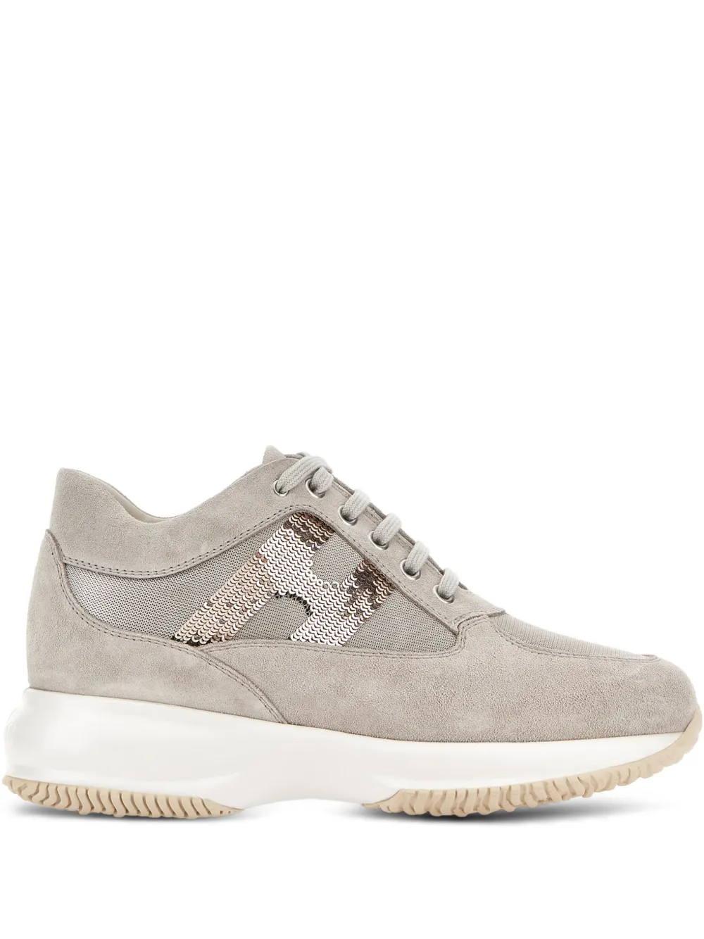Hogan Interactive sequinned sneakers | Grey | Image 1