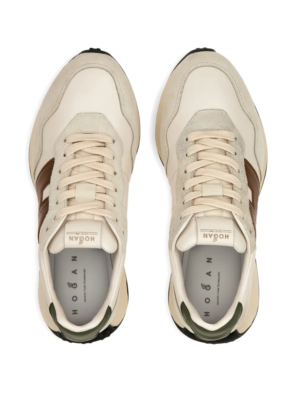 Hogan Sneakers met logo Beige