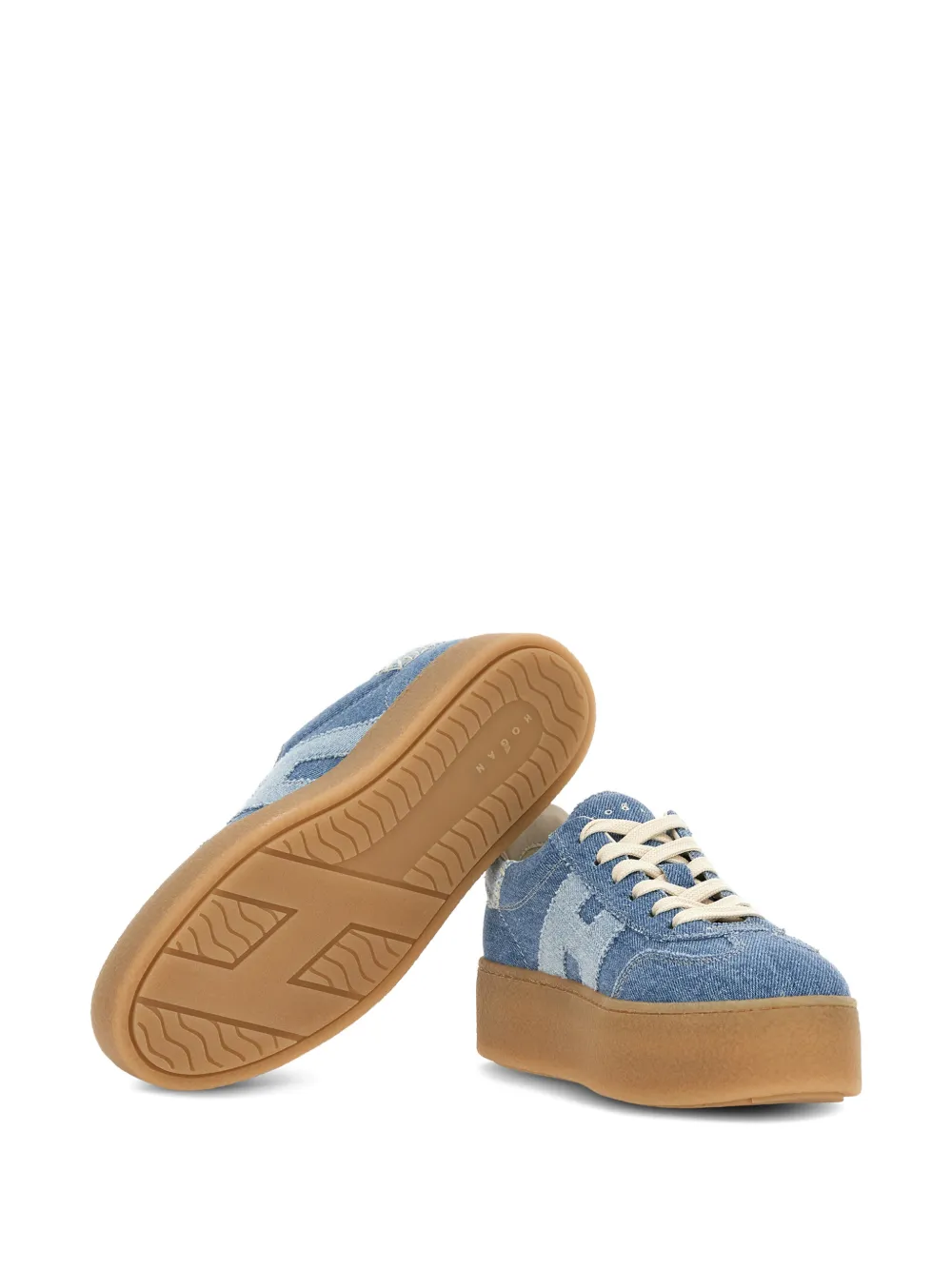 Hogan Cool sneakers met plateauzool Blauw