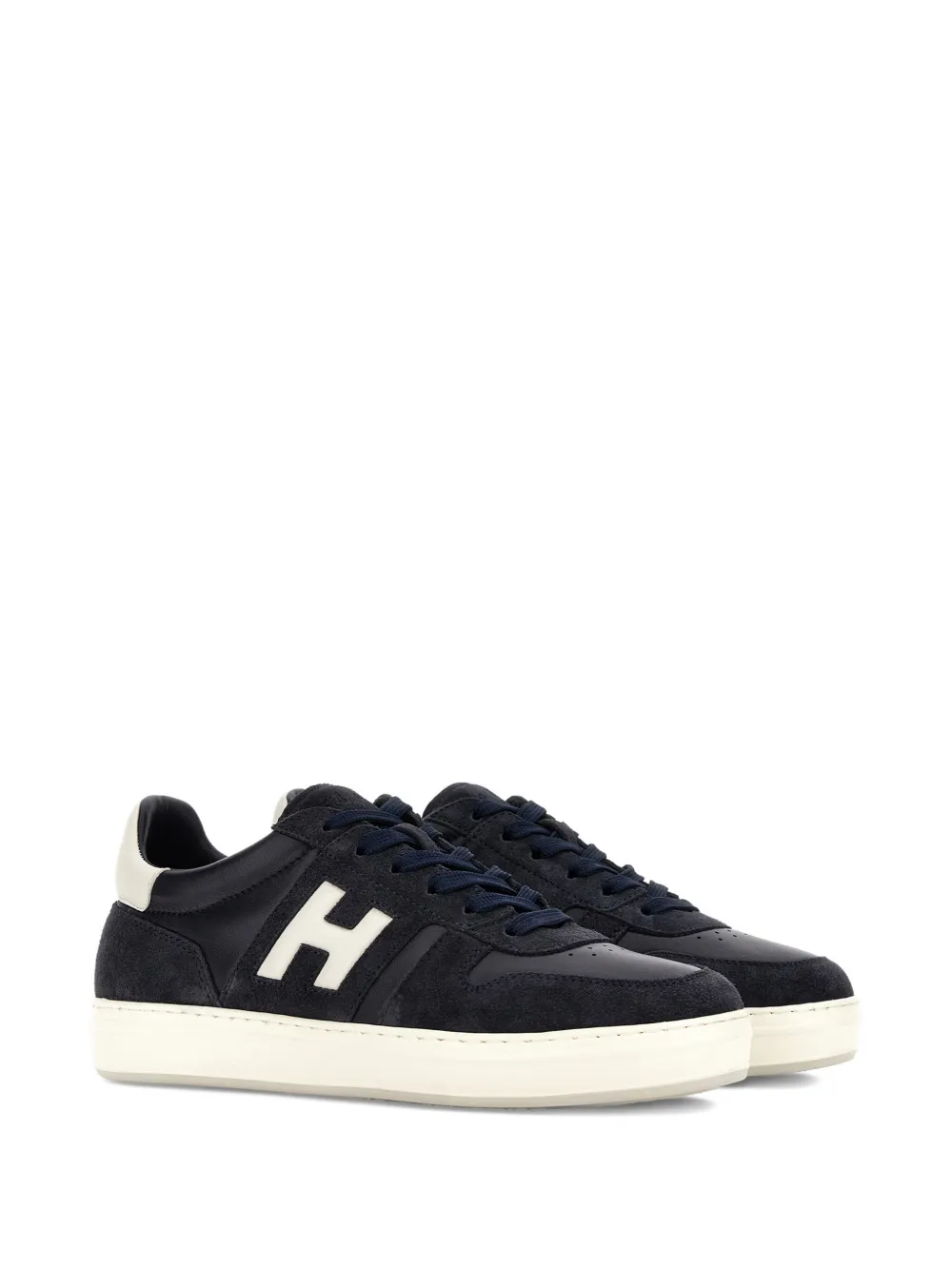 Hogan H-TV suède sneakers met logo Blauw