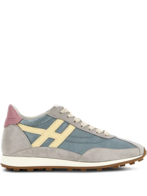 Hogan panelled logo-patch sneakers